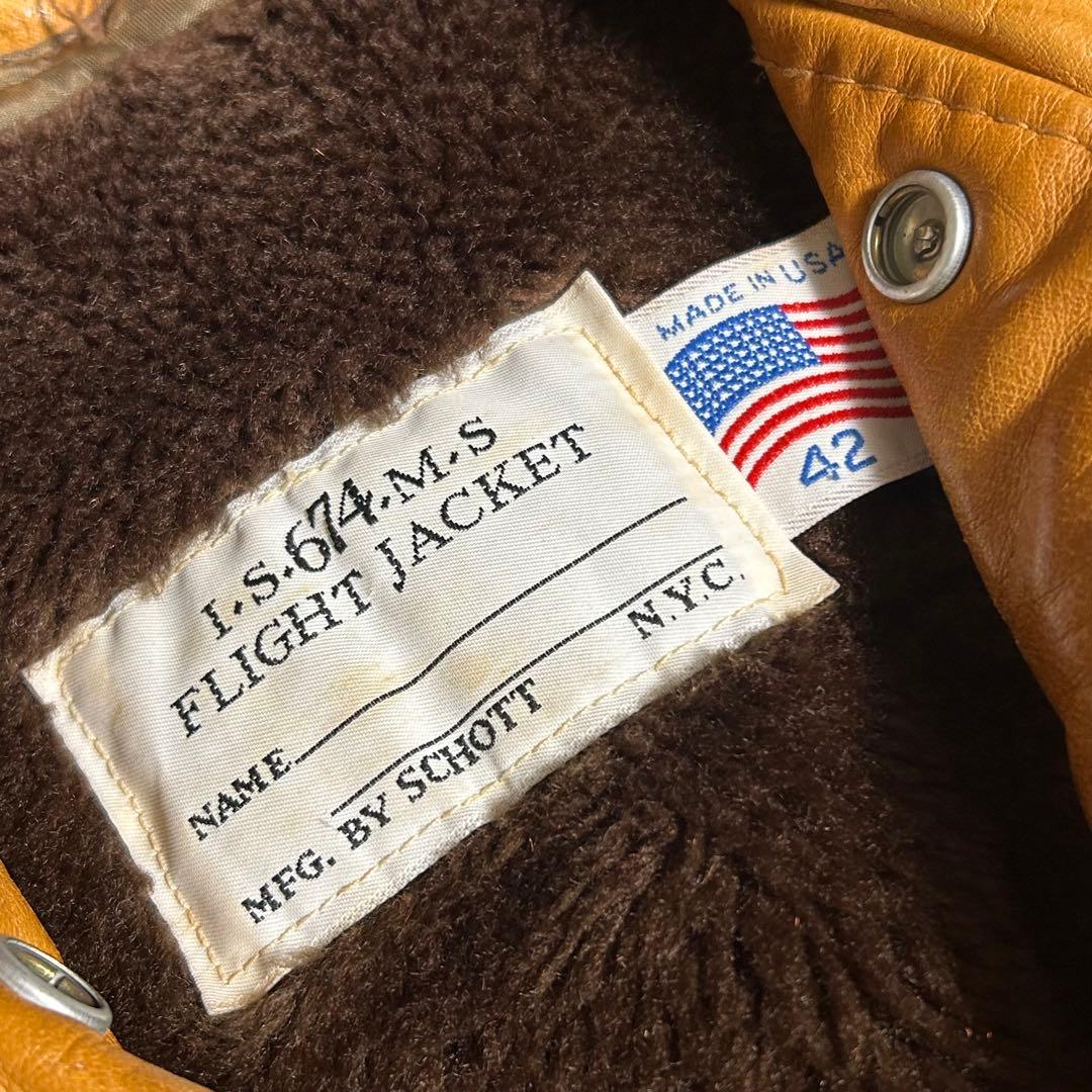 schott ショット A-2 フライトレザージャケット　ヴィンテージレザー