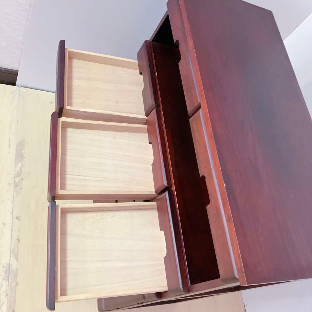 電話台　FAX台　キャビネット　12引き出し　2トビラ　サイドチェスト