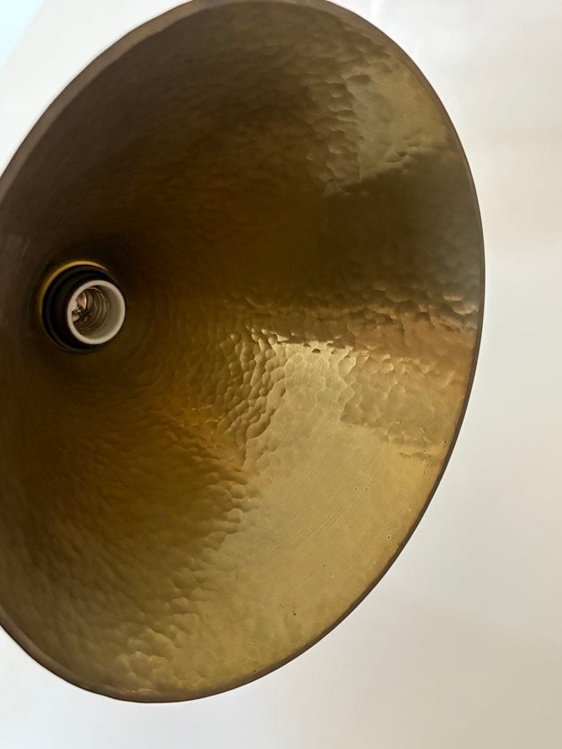 FUTSGAMI ペンダントランプ 円錐 鍛金 黒ムラ