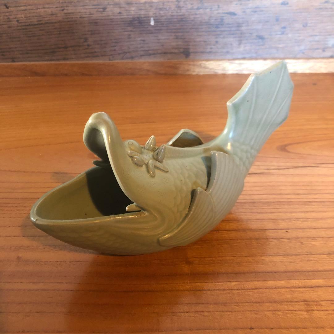 唐物もしくは高麗の青磁魚形置物