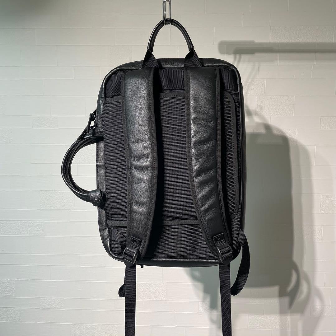 BROSKI 防水 本革 メンズ ビジネス ブリーフリュック