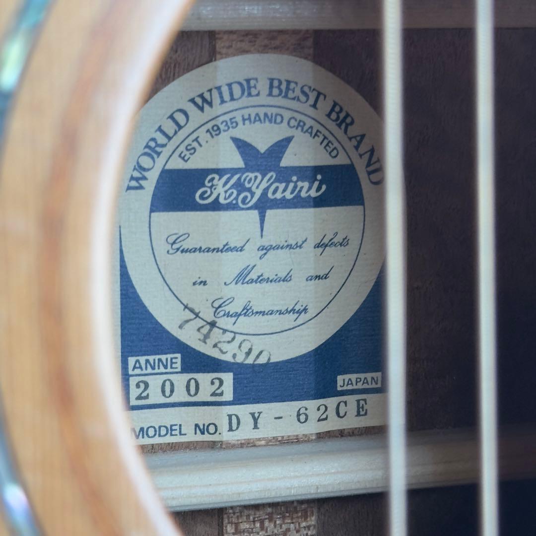 希少 Alvarez Yairi DY-62CE エレアコ 2002 アルバレス