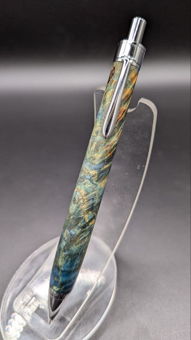 359ペン工房翌檜　スタビライズドウッドバーチバール　木軸シャーペン　ボールペン