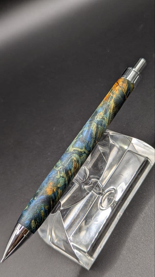 359ペン工房翌檜　スタビライズドウッドバーチバール　木軸シャーペン　ボールペン