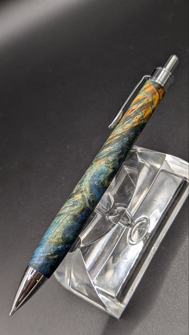 359ペン工房翌檜　スタビライズドウッドバーチバール　木軸シャーペン　ボールペン