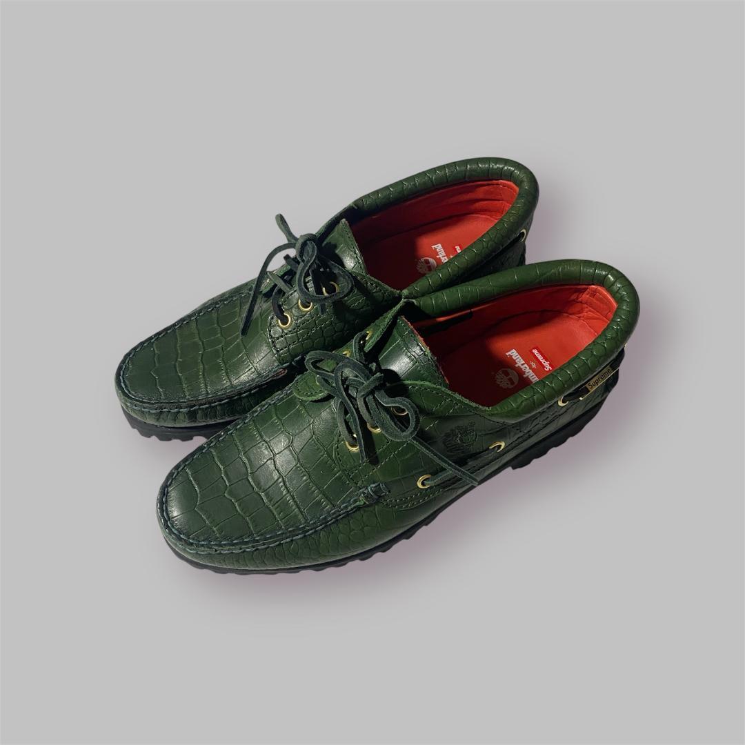 靴 Supreme Timberland 3-Eye Classic Lug 10