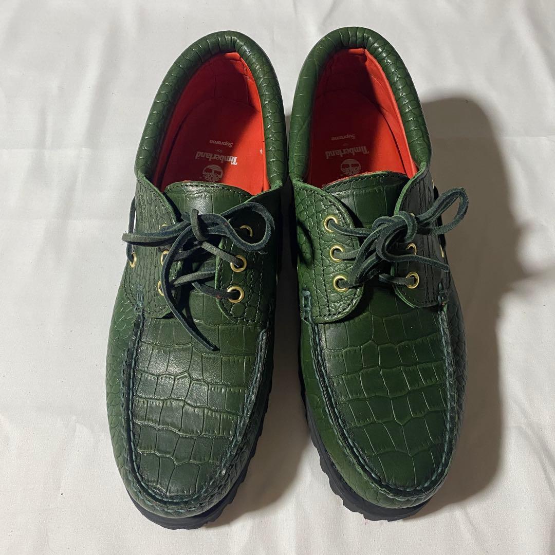 靴 Supreme Timberland 3-Eye Classic Lug 10