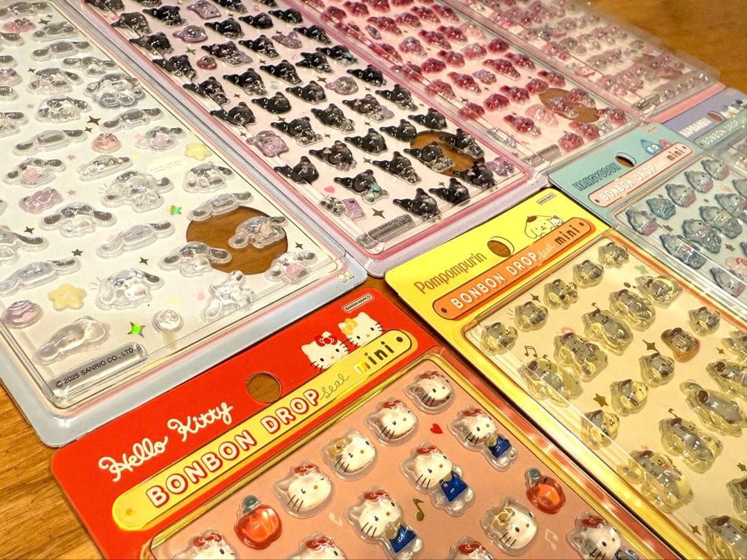ボンボンドロップシール サンリオ mini 8種セット