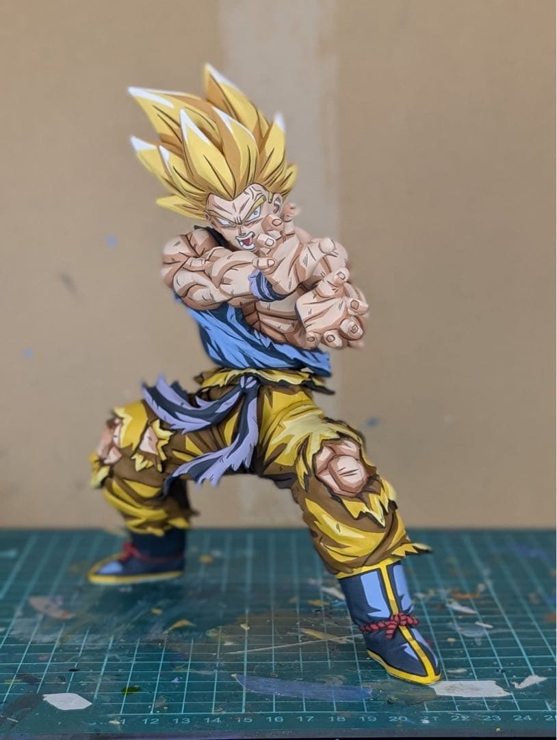 ドラゴンボールレジェンズ 超サイヤ人　孫悟空 フィギュア二次元彩色2Dリペイント