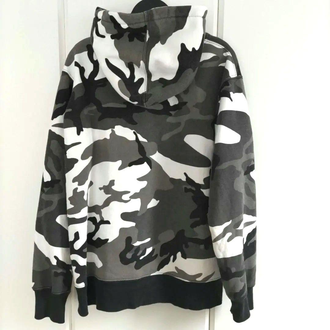 Supreme スモールボックスロゴ ジップアップパーカー スノーカモ 迷彩柄