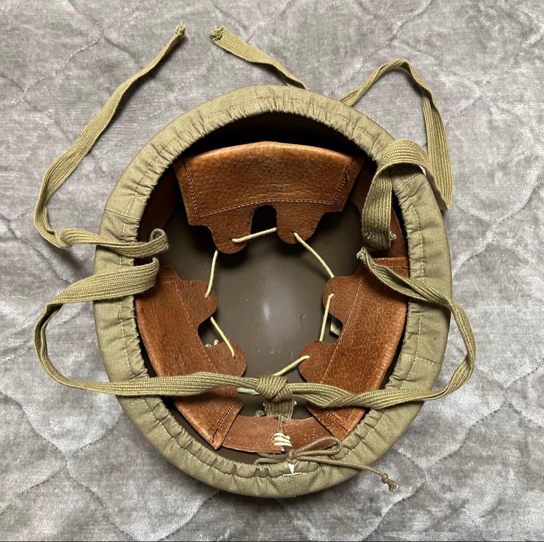 日本陸軍　精密複製　九〇式鉄帽　桜井製初期型鉄帽覆付属