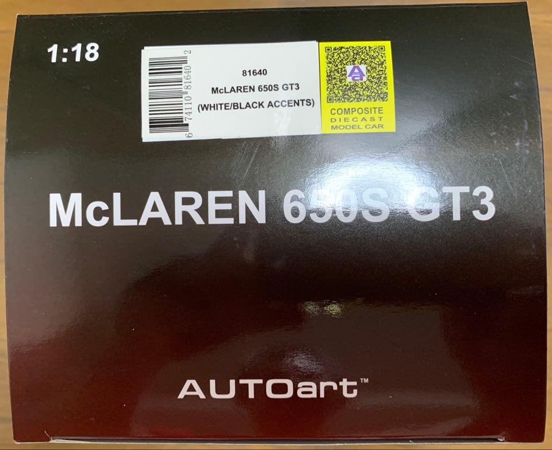 1/18 McLaren / マクラーレン 650S GT3 ホワイト
