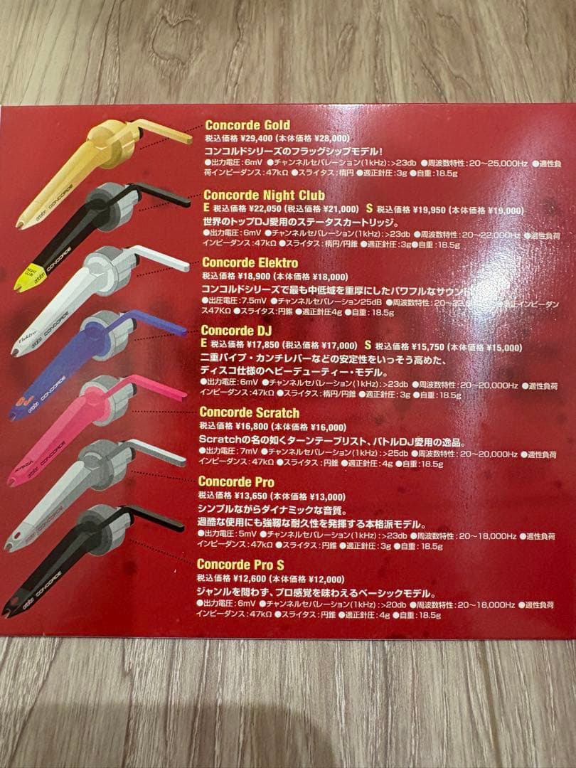 オルトフォンortofon Concorde Twin Scratch