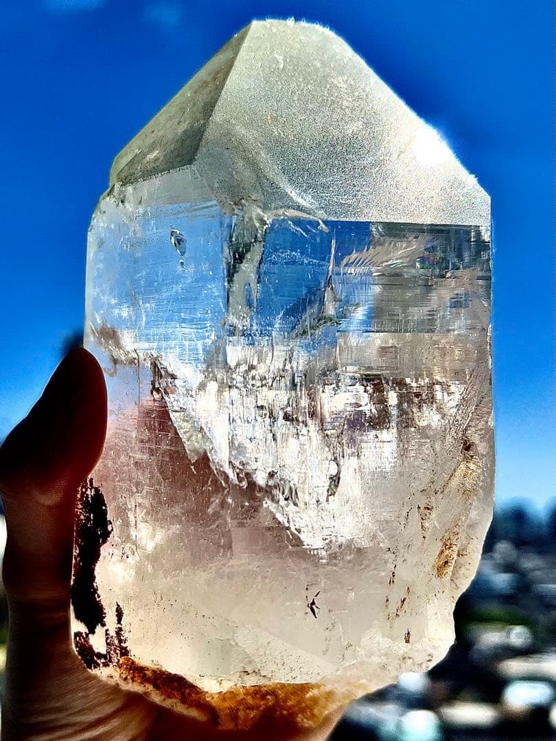 特別価格✨美✨希少✨特大１kgAAAAAマニハール水晶 カテドラル✨虹の泉神殿