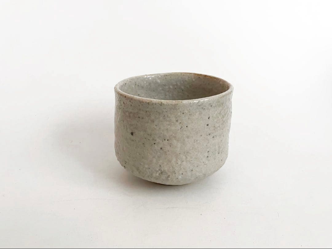 陶芸家　テーラー　上口愚朗　茶碗　志野 志埜　共箱　川喜田半泥子