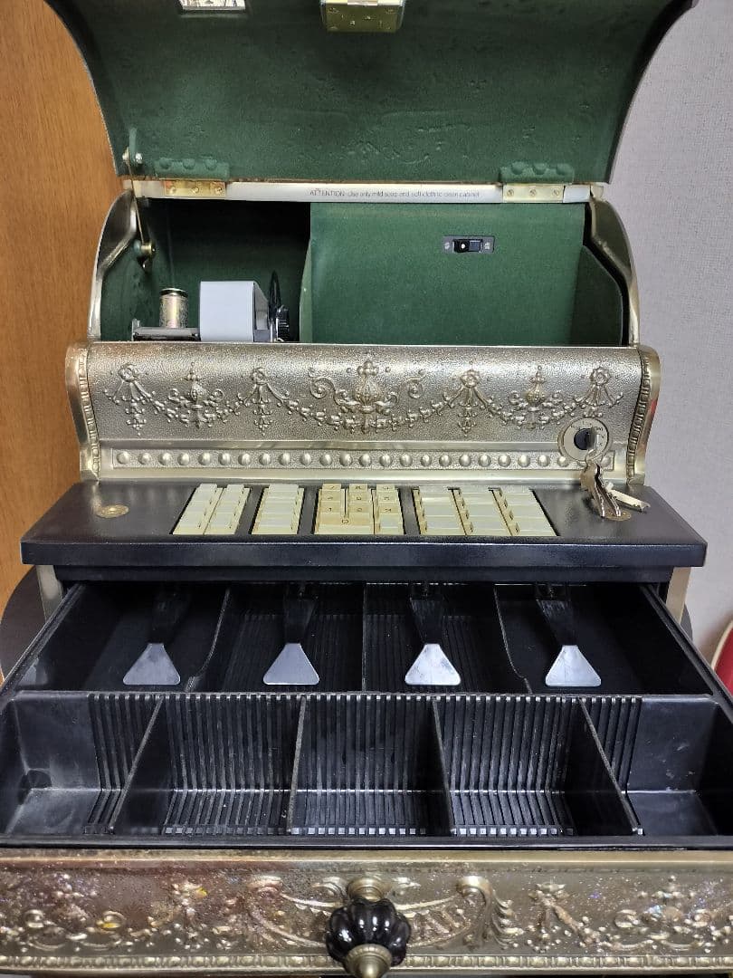 アンティークレジスター レジスター レジ 店舗計器 金庫 美容室 床屋 店舗