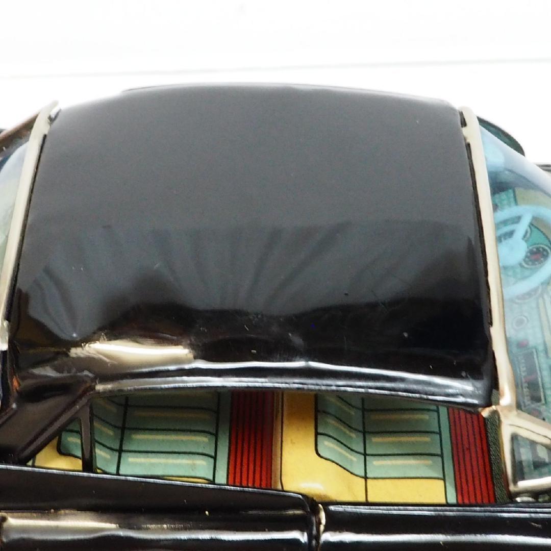 マルサン【キャデラック セダン黒ブラック】ブリキ自動車tin toy car箱付