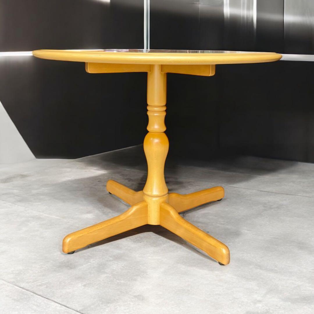 HR698 秋田木工 ダイニングテーブル 丸型テーブル ナラ材 IDC大塚家具