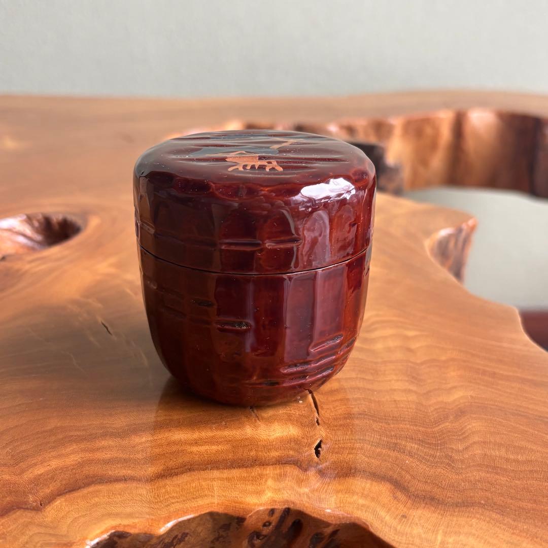 老松棗 道場宗廣作 棗 茶道具 共箱