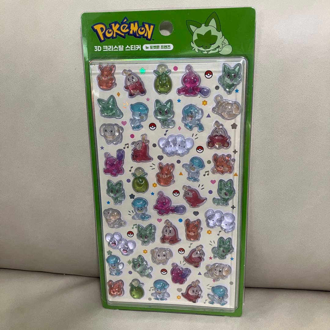 韓国公式 ポケモン ボンボンシール 4枚セット　Pokémon