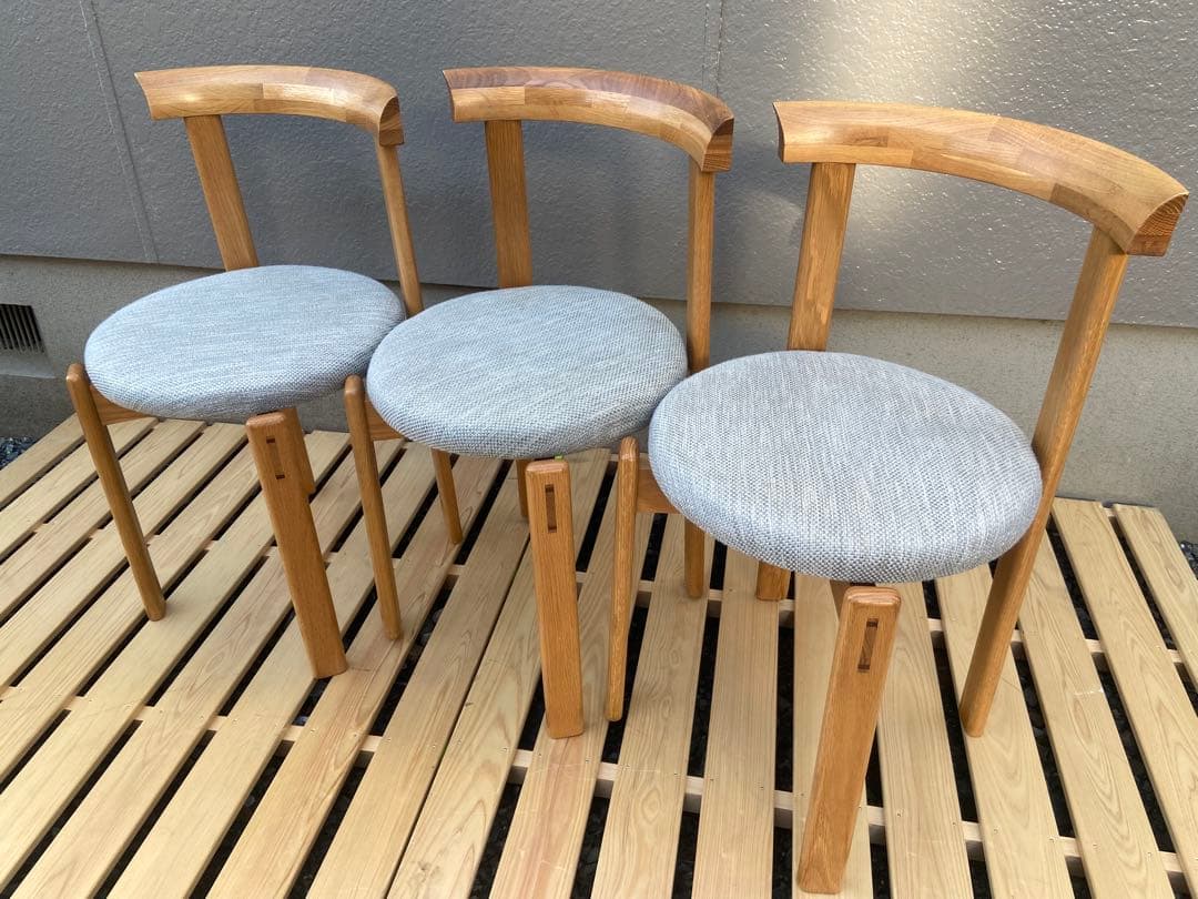 回転椅子　三脚セット