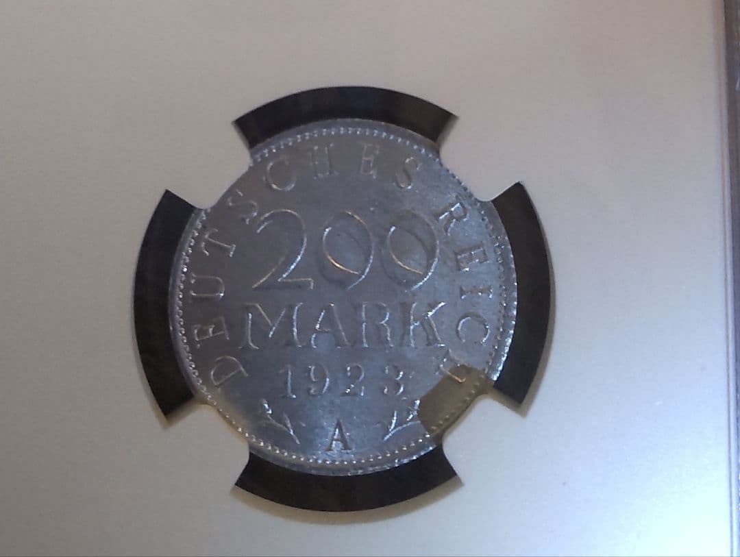 ✨2枚セット！NGC MS65✨ 1923A 独200、500マルク 