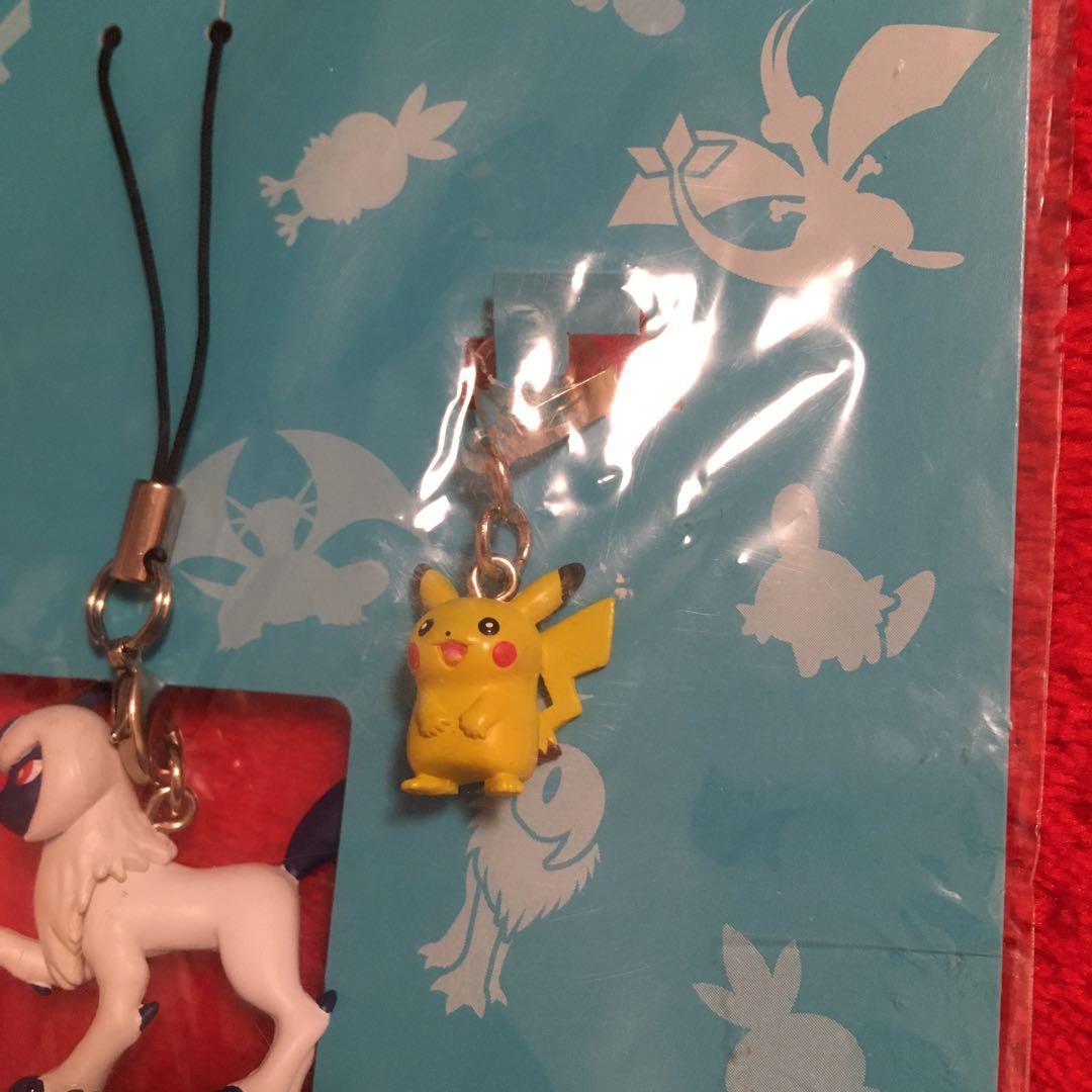 ポケモンセンター　ピカチュウ アブソル ストラップ　アンテナマスコット