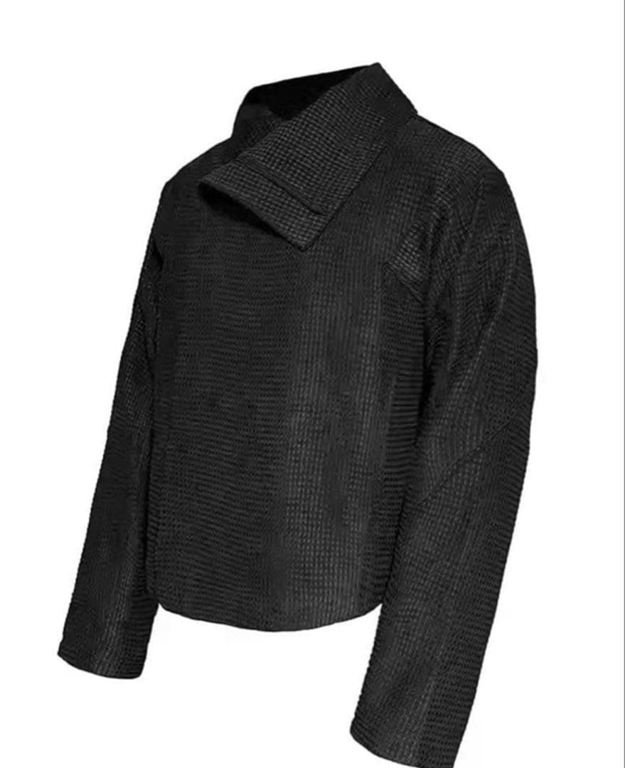 ジャケット・アウター JCAESAR Asymmetric Zipper Short Jacket