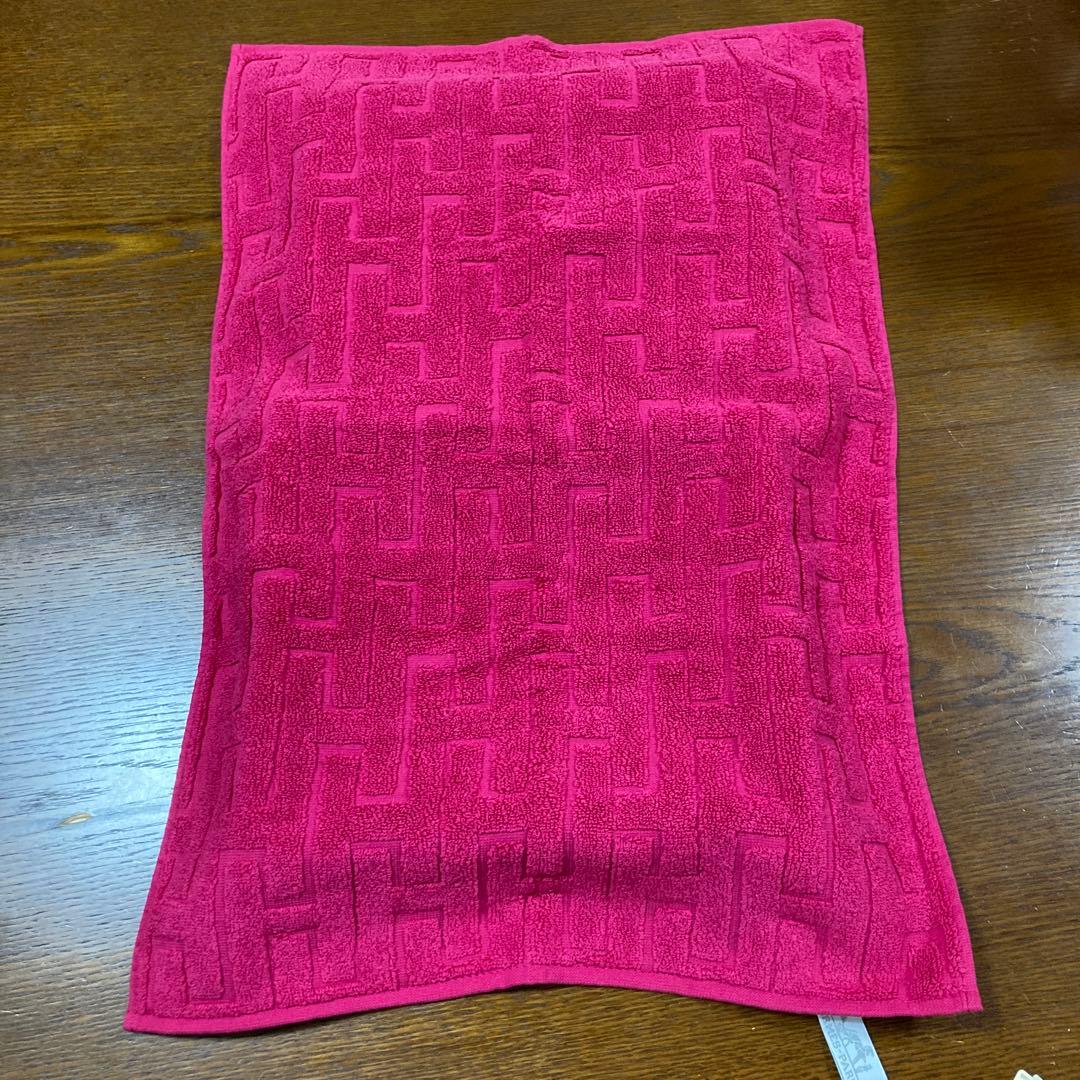 【新品未使用】エルメス　HERMES ピンク ゲストタオル