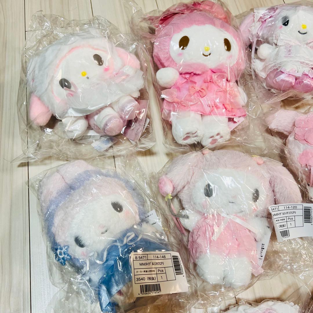 新品未使用　お顔厳選　27点　サンリオ　マイメロディ　ぬいぐるみ　マスコット