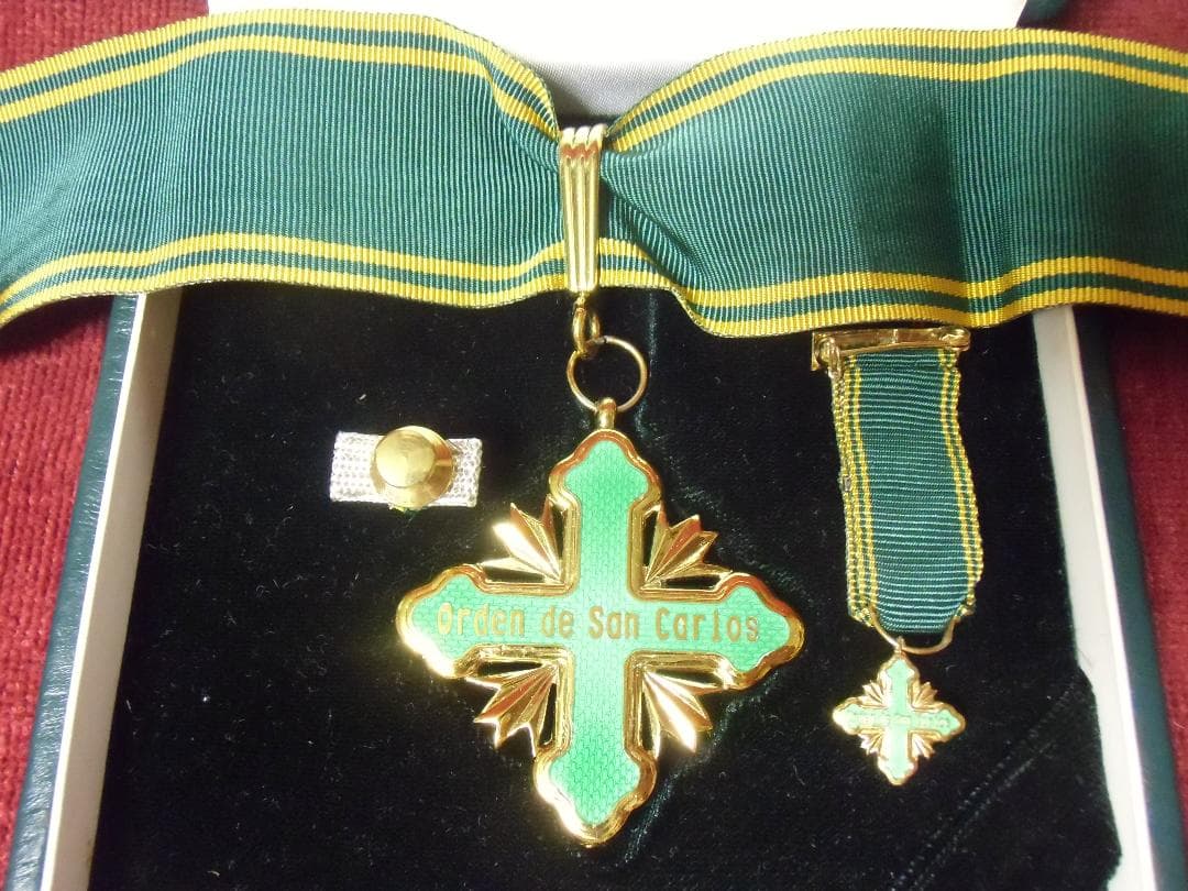 ＣＯコロンビア＊セント　カルロス十字勲章＊コマンダー級（実物）