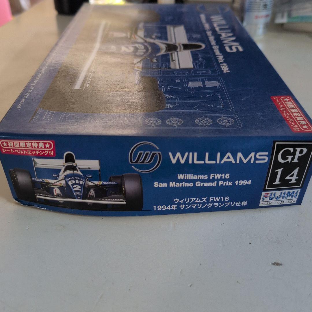 フジミ 1/20ウィリアムズFW16 サンマリノGP 1994 別売りデカール付