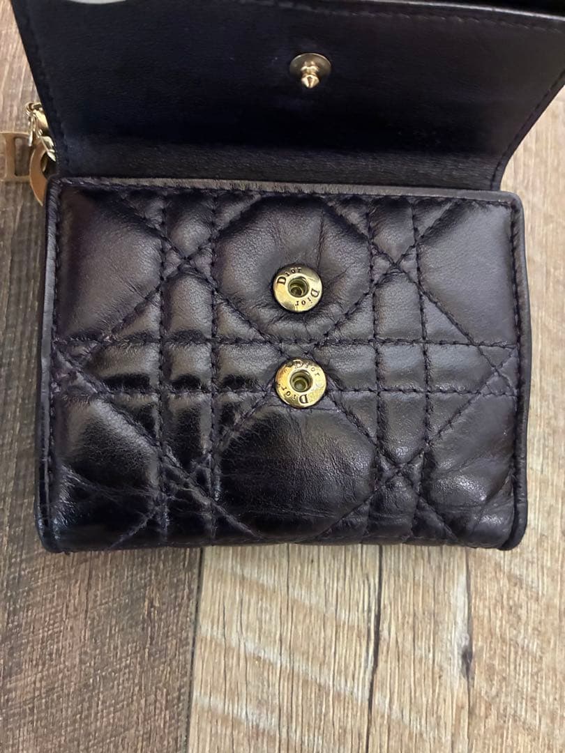 Dior 3つ折り財布 キルティング