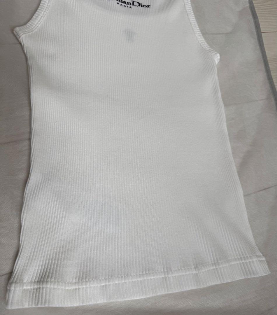 DIOR タンクトップ　白　XSサイズ　美品