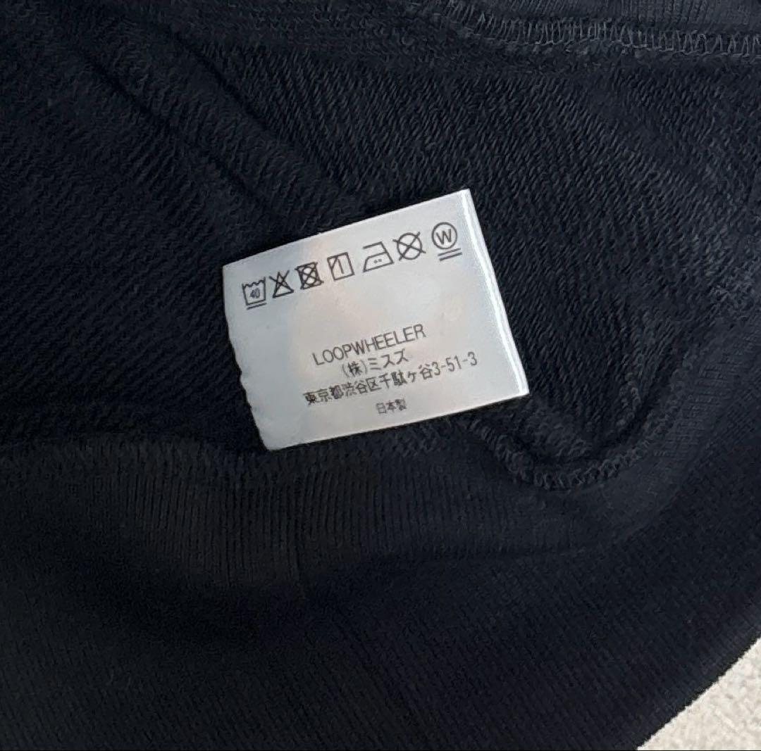 【定価 30,800円】ループウィラー プルオーバー パーカ ブラック 黒 新品