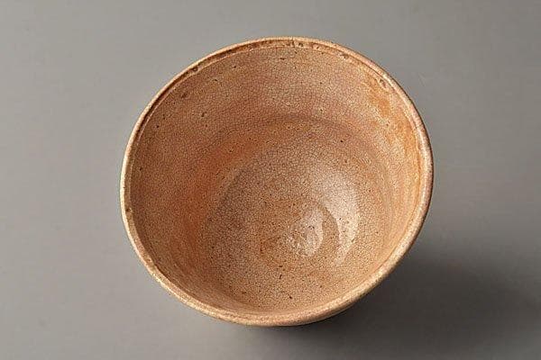 k522 【名品！萩の七化け】茶道具　古萩筒茶碗　煎茶道具