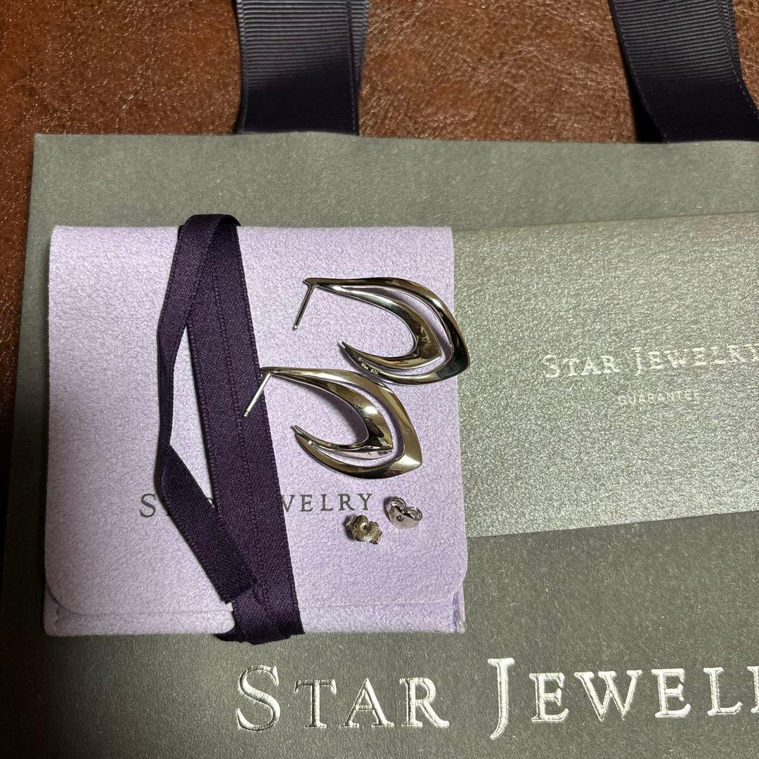 STAR JEWELRY スタージュエリーWAVE ピアス　両耳用
