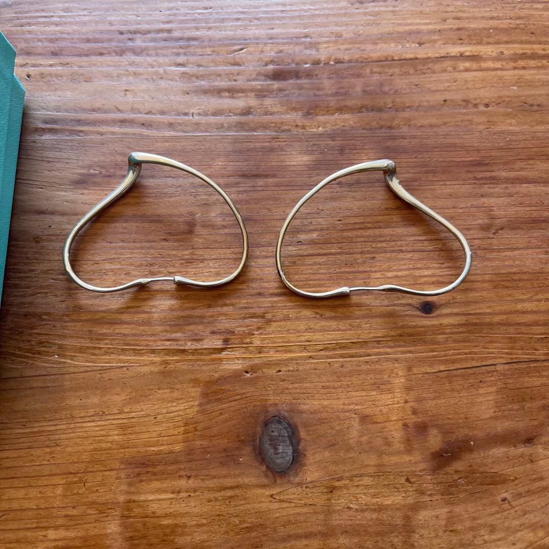 Tiffany ティファニー オープンハート フープピアス