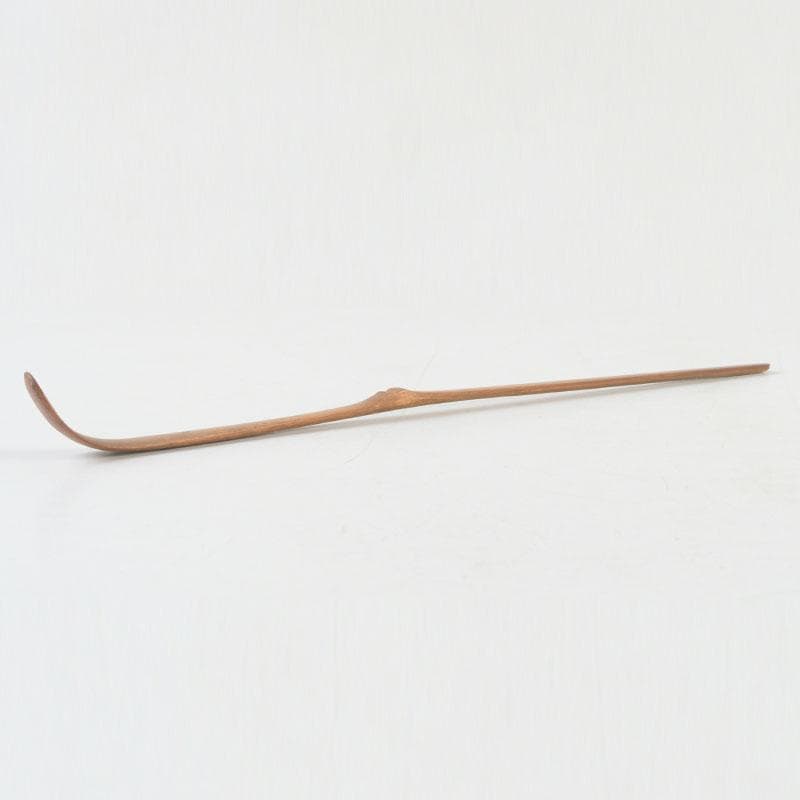 茶道具　影林宗篤　宝林寺古竹　茶杓　銘壬生　福本積應書付　共筒共箱　V　9569