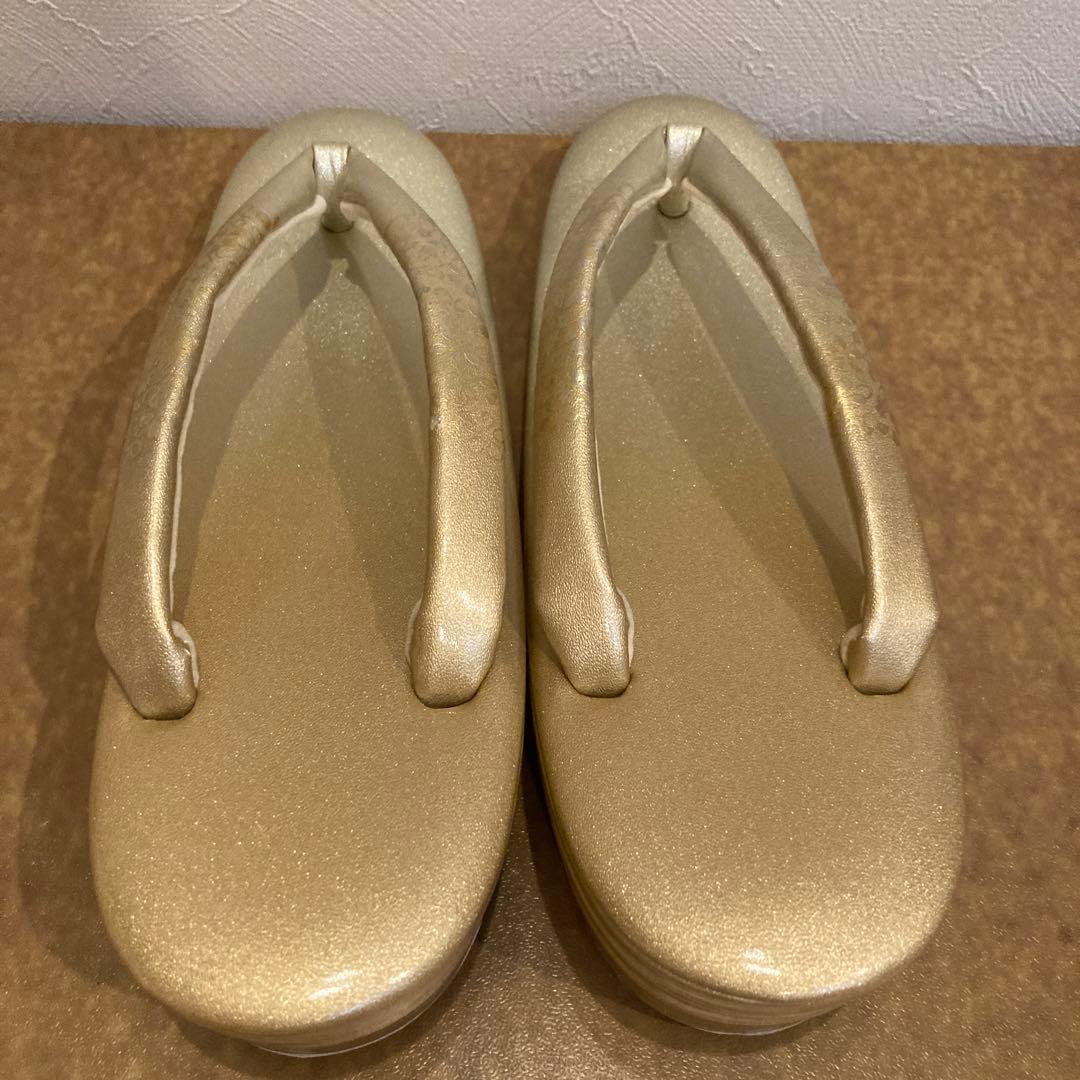 金鷲☆礼装用ゴールド草履バッグセット