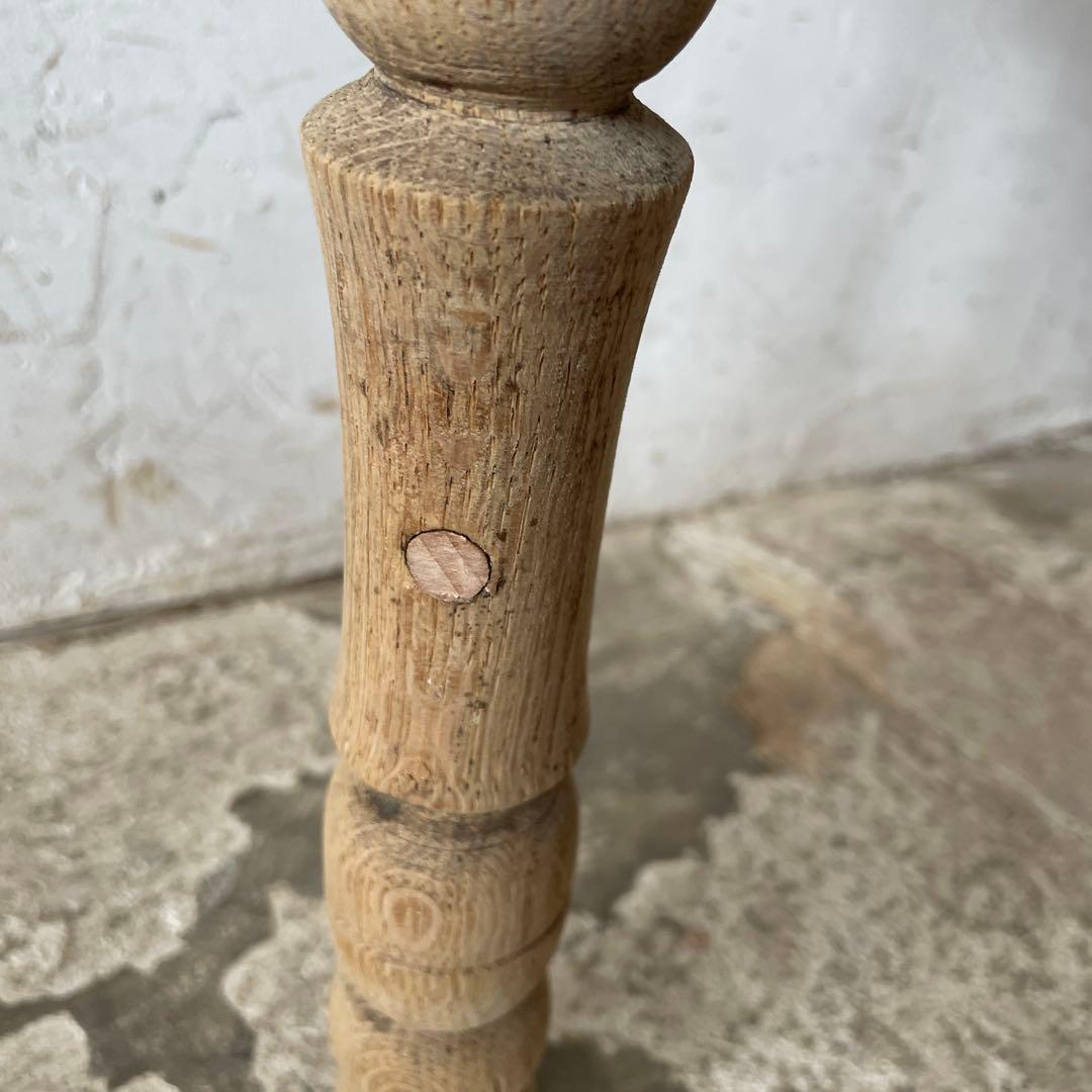 ビンテージ　ラウンドサイドテーブル コーヒーテーブル　剥離