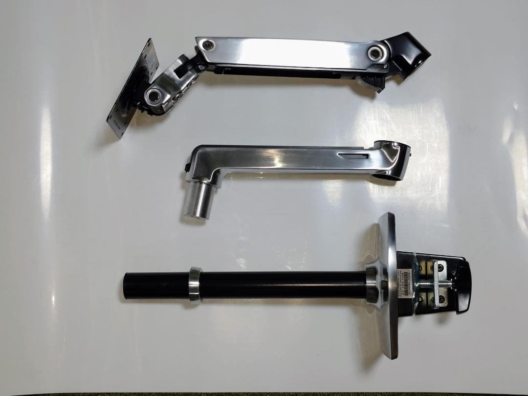 エルゴトロン LX デスクマウント モニターアーム 長身ポール アルミニウム