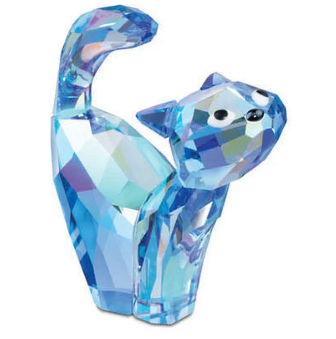 美品【スワロフスキー】ラブロッツ　猫 クリスタル　置物　Swarovski