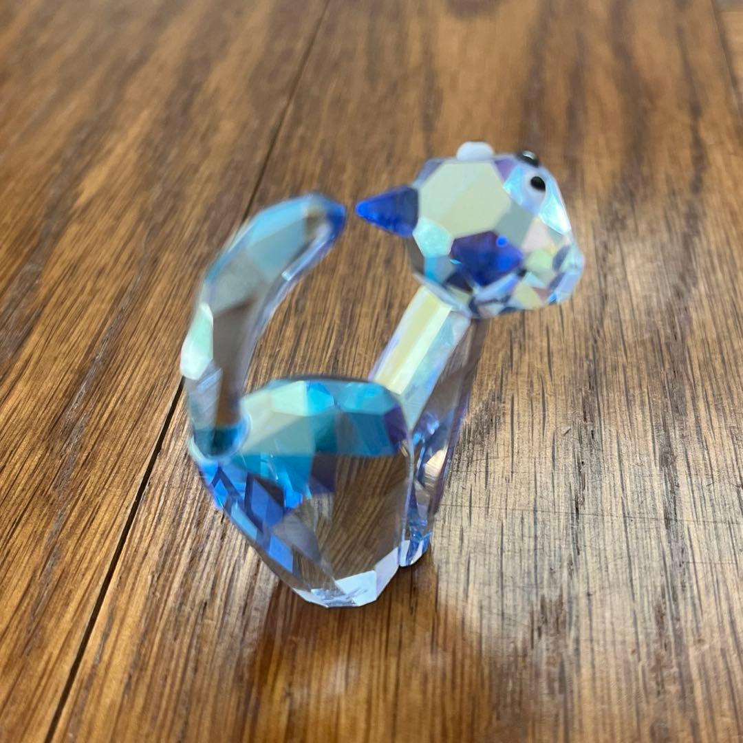 美品【スワロフスキー】ラブロッツ　猫 クリスタル　置物　Swarovski