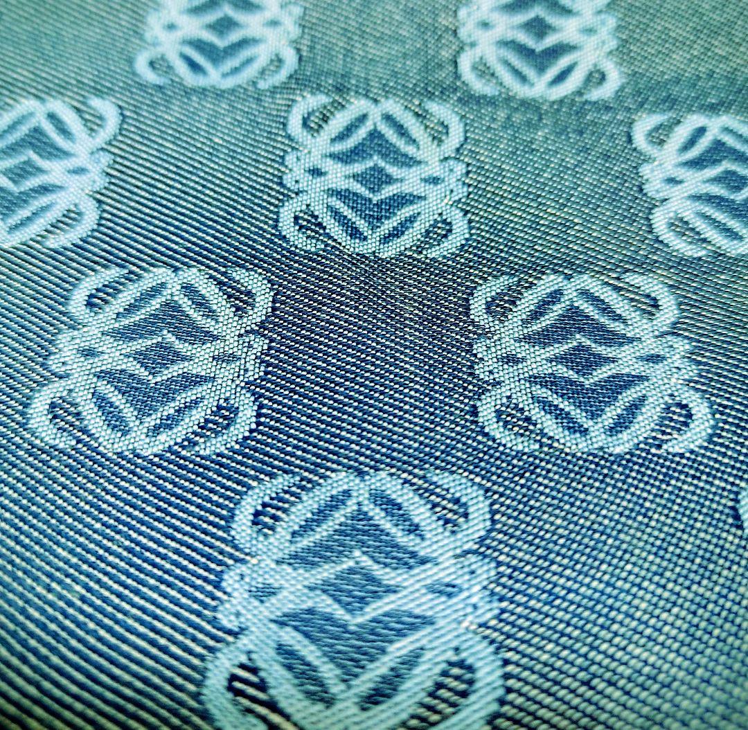 ロエベ　アナグラム　ポシェット　キャンバス　ブラウンレザー