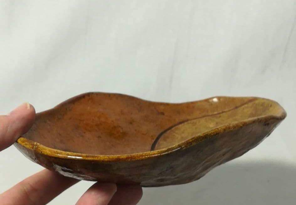 陰陽文　手捻り皿　5枚揃