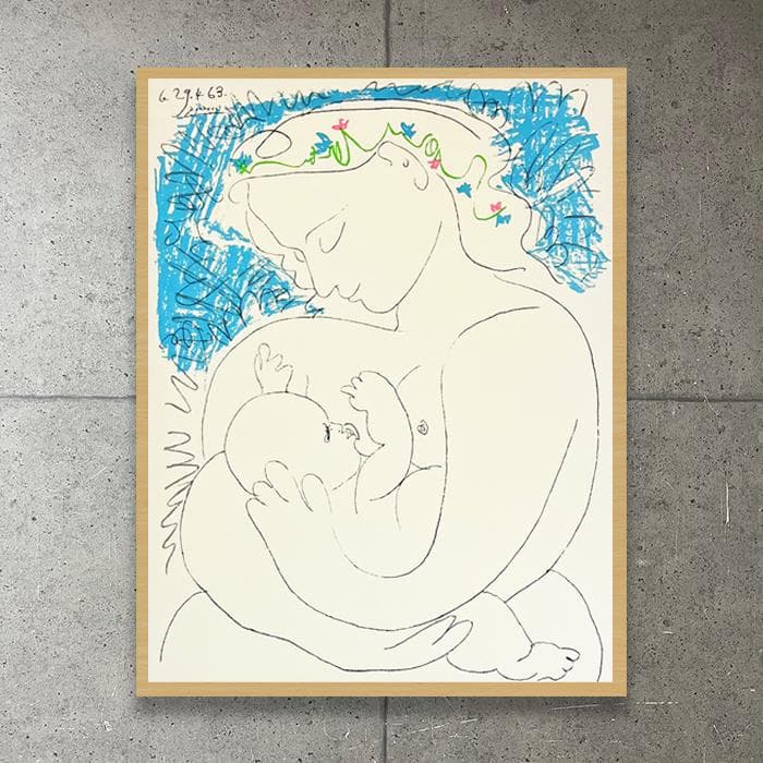 額装品/母性/パブロ ピカソ/アート/ポスター/インテリア