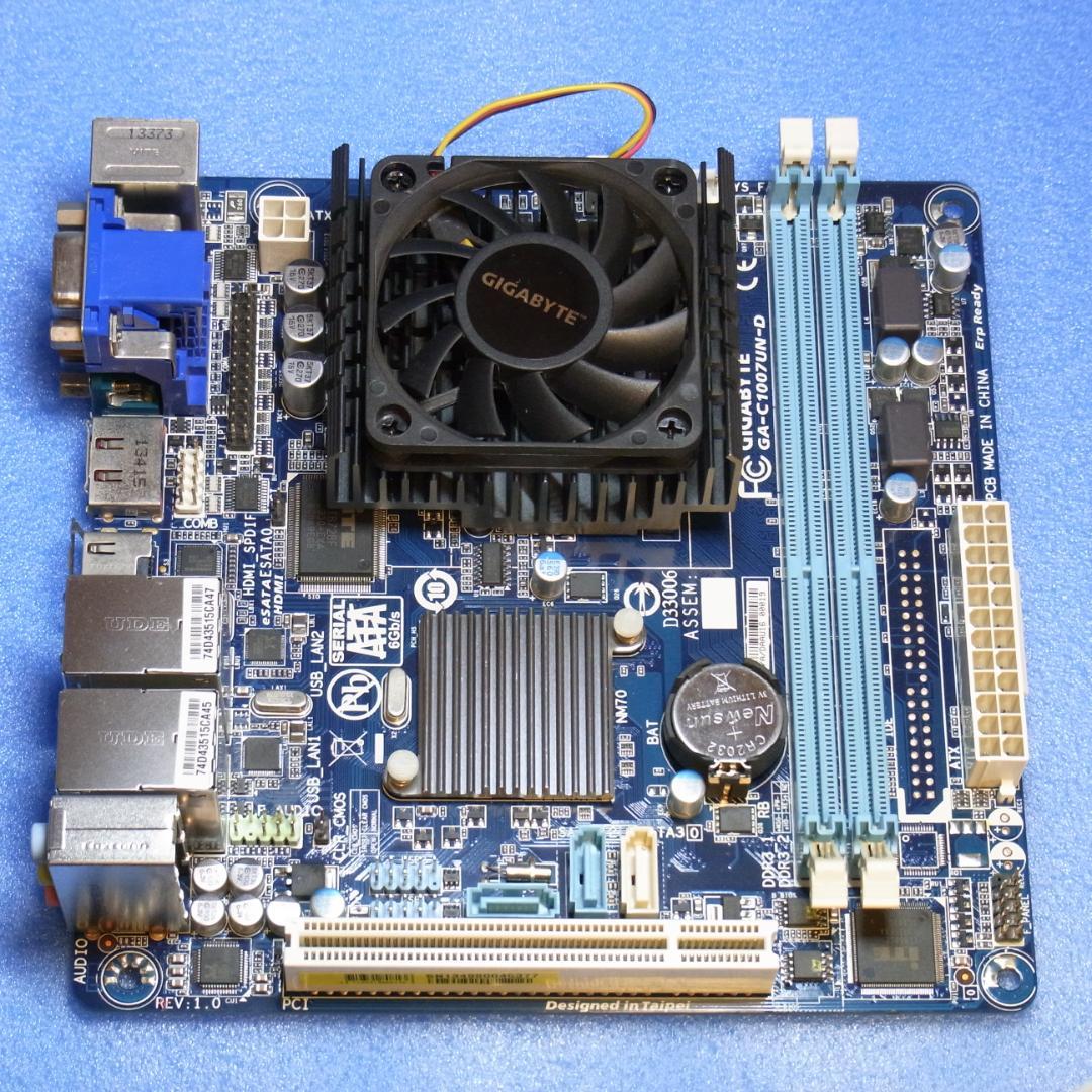 希少GIGABYTE GA-C1007UN-D Mini-ITXマザーボード