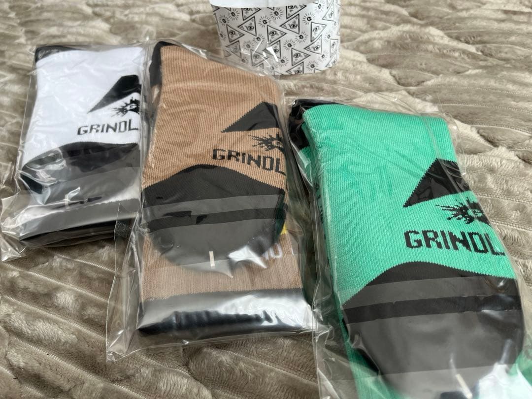 【新品未開封】グラインドロッヂ ハイソックス 3足セット grindlodge