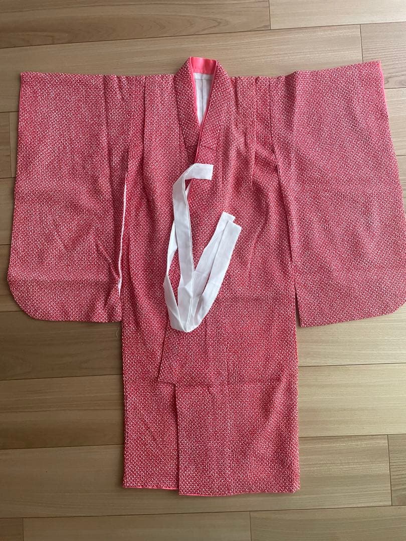 七五三　女の子　３歳　着物と被布　雛祭り